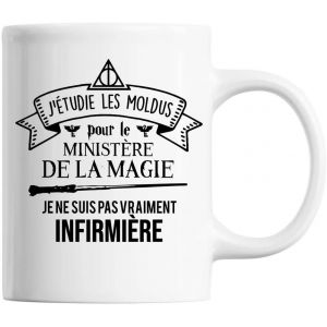 Eryi-Mug Femme Infirmière Ministère Magie | Tasse Blanche - Neuf