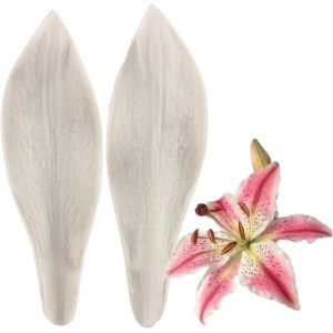 KAL-Moule En Silicone Pour Fleurs En Pâte À Fleurs Fondant Forme Veine De Lys Moule En Pâte À Fleurs Pour Décoration De Gâteau Décoration De Cupcake Chocolat Pâte À Fleurs Bonbons Argile - Neuf