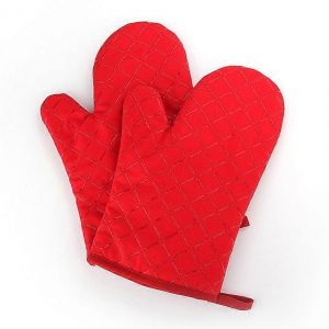 Gants de cuisine,gants de cuisine en silicone résistants à la chaleur,gants de cuisine antidérapants (rouge,1 paire) - Neuf