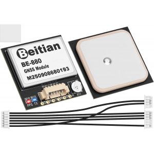 Vornixorsarlshop-Be-880 Module Gps Avec Flash Et Boussole Module Gnss Haute Performance Pour Suivi De Drones Ar Duino Mini Fpv Iot Faible Consommation D'&eacute;nergie Fonctions Avanc&eacute;es - Neuf