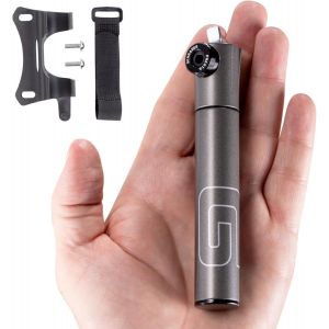 Subzonal-Petite Pompe &Agrave; Pneu De V&eacute;lo Schrader Et Presta Valve Pour Vtt 80 Psi Baril T&eacute;lescopique Enti&egrave;rement En M&eacute;tal Cnc Portable Mini Pompe &Agrave; V&eacute;lo Serrure De Valve S&eacute;curis&eacute;e Pour Un Pompage Facile - Neuf