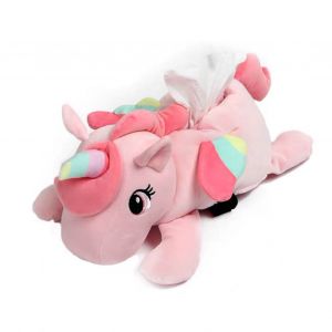 Boite a mouchoirs multifonction en forme de poupee mignonne et douce, ideale pour le dossier de la voiture ou la maison, rose - Neuf