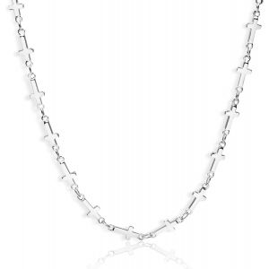 Kal-Collier Argent Or Coeur Collier Cha&icirc;ne En Argent Cadeaux Pour Hommes Pour Femmes Petite Amie Maman Filles - Neuf