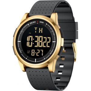 Montre Homme & Femme 5atm Bracelet Digitale Étanche,Montre-Bracelet En Caoutchouc À Affichage Grand Angle Ultra-Mince Pour Garçons Et Filles.[J479] - Neuf