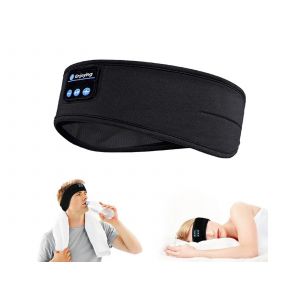 &Eacute;couteurs sans fil Bluetooth avec bandeau pour la musique et le sommeil - Noir - Neuf