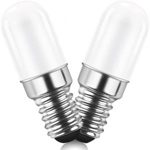 Cheng-Ampoule Led E14 Pour R&eacute;frig&eacute;rateur, 1.5w &Eacute;quivalent &Agrave; 15w, Blanc Froid 6500k, Ampoule Pour Frigo, Lampe De Sel, Machine A Coudre, Non Variable, Lot De 2 - Neuf