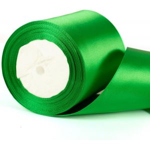 Kal-Ruban De Satin Vert Épais De 10 Cm De Large Pour Emballage Cadeau, Décoration De Mariage Et D'artisanat - Neuf