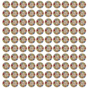 100pcs Boutons Ronds Color&eacute;s En Noix De Coco 12,5 Mm Bricolage Couture Artisanat Boutons V&ecirc;tements Accessoires 2 - Neuf