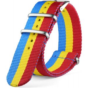 Eryi-Nato Strap G10 Bracelet De Montre Militaire En Nylon Parachute Français Pour Homme Et Femme 18 Mm, 20 Mm, 22 Mm, 24 Mm - Neuf