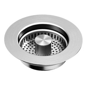 Filtre de drainage d¿évier 3 pouces Acier inoxydable -Up Bouchon d¿évier de cuisine Drain rapide - Neuf