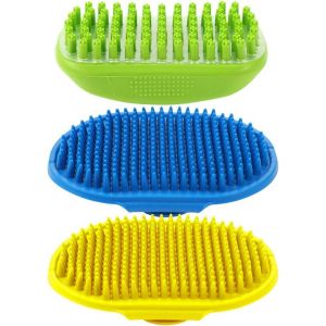 Jgd-Hyrew Lot De 3 Brosses De Toilettage Pour Chien Et Chat Avec Poils Courts Ou Longs - Neuf