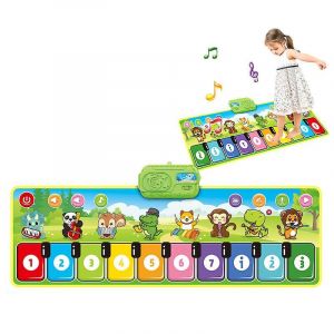 Tapis De Piano Antid&eacute;rapant Pour Enfants, Tapis De Jeu Pour Clavier Musical, Tapis De Danse Musicale Multifonction, Musique &Eacute;lectronique, Couverture De Jeu Tactile Animal, Jouets Cadeaux Pour B&eacute;b&eacute; - Neuf