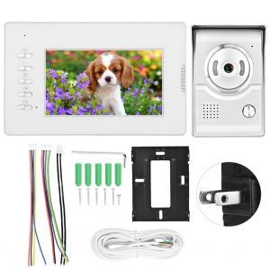 Kit d'interphone video avec ecran TFT 7 pouces et camera HD (prise americaine) - Neuf