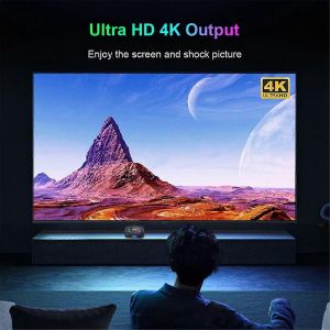 4 + 32G Smart TV Box Android 13 RK3528 HDR10 8K RGB Light BT UK Plug - Neuf