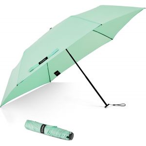 Parapluie De Voyage Compact Ultra L&eacute;ger Upf 50+ Protection Uv En Fibre De Carbone Super Fin Petit Parapluie Mini Parasols - Neuf