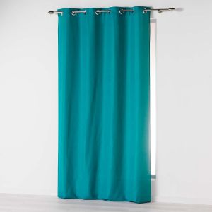 douceur d'intérieur, Rideau à Oeillets (140 x 280 cm) Absolu Bleu, Microfibre - Neuf