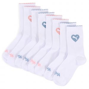 Puma Chaussettes Fille (Lot De 4 Paires), Shop, Blanc/Rose, 27-30 - Neuf