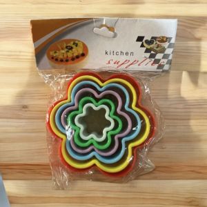 Emporte-Pi&egrave;ce Plastique Fleur X 5 Pcs - Neuf