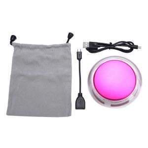 HJLIAN Chauffe-mains electrique portable rechargeable par USB, chauffage rapide, batterie externe (rose rouge) - Neuf