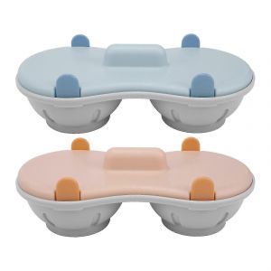 Poconnier D'oeufs Au Micro-Ondes,Ensemble De Bouilloire À Oeufs En Silicone Comestible À 2 Cavités Double Couche,Oeuf Double Tasse B - Neuf