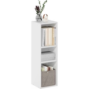 Ulteronixshop-Fulda &Eacute;tag&egrave;re &agrave; Livres, biblioth&egrave;que &eacute;troite &agrave; 3 Niveaux, biblioth&egrave;que avec &eacute;tag&egrave;re de Rangement de 25.4 cm de Largeur, 23.6 x 24.9 x 80, pour Salon, Chambre, Bureau &agrave; Domicile, Blanc - Neuf