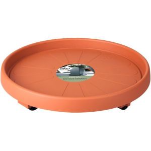 ERYI-Planttaxi Universel 30 - Soucoupe Pour Intérieur & Extérieur - Ø 28.5 X H 6.5 Cm - Marron/Terre Cuite - Neuf
