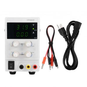 Alimentation regulee CC haute precision STP3003D 3 LED 0-30 V 0-3 A Prise US 110 V - Neuf