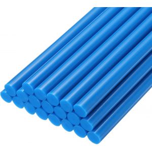 Bâtonnets De Colle Thermofusible,200mm De Longueur X 7mm De Diamètre Pour Pistolet À Colle,Parfait Pour Les Projets D'artisanat Diy Et Le Scellage,Bleu Paon,20 Pièces - Neuf