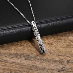 Viking Valknut Pendentif Collier Pour Hommes En Acier Inoxydable Élégant Mobius Géométrique Collier De Mobius Nordique Odin Collier Bijoux Pour Mâle - Neuf