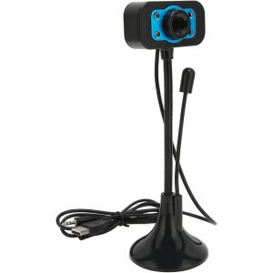 ChenQuanSarl-Cam&eacute;ra Web, Webcam De Streaming Usb Haute D&eacute;finition Avec Microphone &Agrave; Lumi&egrave;re De Remplis Led, M Au Point Manuelle Pour Les Conf&eacute;rences Et Les Appels Vid&eacute;o - Neuf