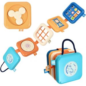 JGD-Cube d'Activit&eacute; Montessori, Cube de Motricit&eacute; B&eacute;b&eacute; Tableau d&iquest;Activit&eacute;s Montessori Busy Board Jouet Montessori Busy Board Montessori Jouets Sensoriels Enfant pour Tout-Petit - Neuf