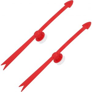 ChenQuanSarl-2Pcs Grandes Fl&egrave;ches Rotatives, Fl&egrave;ches Rotatives En Plastique D&eacute;tachables Rouges Pour Jeux Avec Ventouse Forte Puissance D'Aspiration Pour Plateau De Jeu F&ecirc;te Rassemblement - Neuf