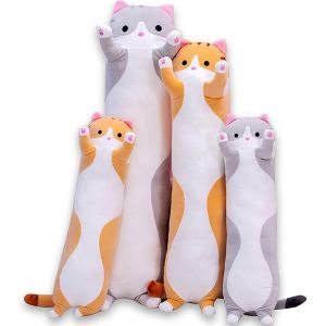 Coussin en peluche chat mignon et long de 89 cm, doux et moelleux, id&iquest;&iquest;al pour les enfants. - Neuf