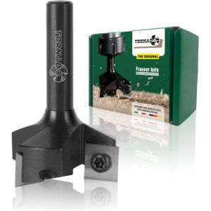 Ulteronixshop-Fraiser Tornado &iquest; fraise &agrave; surfacer bois 35 mm, queue 8 mm, avec 3 plaquettes en carbure 10,5 mm &iquest; pour raboter, bords et rainures &iquest; pour d&eacute;fonceuse et CNC - Neuf