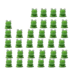 50 Pcs Mini Grenouilles Jardin Décor Résine Grenouille Verte Figurines Miniatures,Grenouilles Animaux Modèle Fairy Gard - Neuf