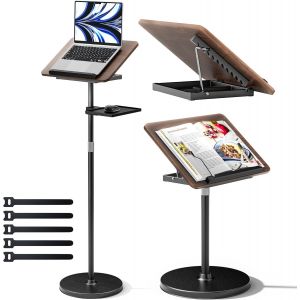 NouvelHorizonstore-2-in-1 amovible Bureau debout pour Ordinateur Portable, Multifonctionnel Standing Desk Table pour Pupitre musique, Support de livre, Support videoprojecteur, Hauteur R&iquest;&iquest;glable 60-1 - Neuf