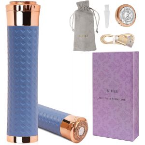 &Eacute;pilation Faciale Pour Femme, Appareil D'&eacute;pilation Rechargeable, Rasoir &Eacute;lectrique Indolore Pour L&egrave;vres, Bras, Visage, Duvet De P&ecirc;che (Bleu Nil) - Neuf