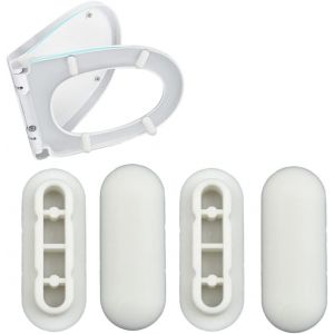 Ensemble De Tampons De Siège De Toilette, Pare-Chocs De Siège De Toilette, Pare-Chocs Amortisseurs De Bruit, Joint De Tampon De Siège De Toilette, Tampons De Remplacement Universels - Neuf