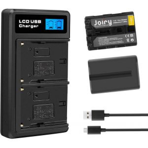 2 x NP-FM500H Replacement Battery and Dual Charger Compatible with Sony A57 A58 A65 A77 A100 A200 A200W A300K A300X A350 A350H A350X A450 A500 A550 A560 A580 A700K A700Z A850 A900 ILCA-77M2 SLT-A99 - Neuf