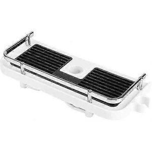 Étagère de douche télescopique / Montage sans perçage / Organisateur de salle de bain / Convient aux tringles de douche de 18 mm à 25 mm de diamètre / Blanc - Neuf