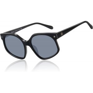 Kathlelxh-Lunettes De Soleil Rétro Surdimensionnées Carrées Polarisées Pour Femmes Hommes Couleurs Tendance Protection Uv400 Lunettes De Soleil Designer Lunettes De Soleil Dc1108, Noir/Gris,[H1253] - Neuf