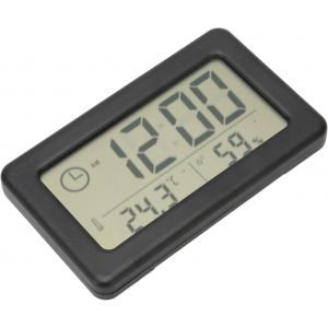 KAL-Horloge Numérique À Led, Montage Mince 12/24H Réveil De Voyage, Mini Petite Horloge Numérique, Affichage De L'Humidité Portable,Horloge De Bureau Électronique Pour Voiture,5.8X9.6X1Cm - Neuf