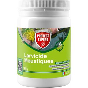 Larvicide Moustiques - 100g - Mini Granul&iquest;&iquest;s - Lutte Contre Le D&iquest;&iquest;veloppement Des larves De Moustiques - Protection Longue Dur&iquest;&iquest;e - Efficace Contre Le Moustique Tigre LVGRA100N - Neuf