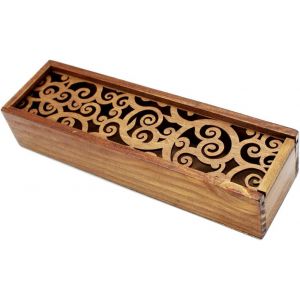 MAA-1 Pièce Boîte à Stylos en Bois, Plumier, Porte-stylo en Bois, étui en Bois, Boîte à Crayon Bois - Rouler L'herbe - Neuf