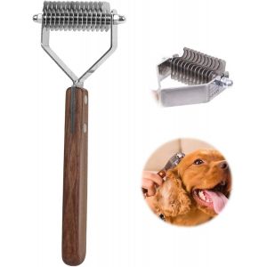Jgd-Coat King Rake R&acirc;teau &Agrave; Sous-Poils Pour Animaux Domestiques 14 Lames Peigne D&eacute;m&ecirc;lant Outil De Toilettage Pour Chiens Et Chats - Neuf