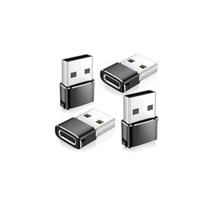 Adaptateur USB-C Femelle vers USB-A M&acirc;le (Lot de 4) - Supporte la Charge Rapide PD - Neuf