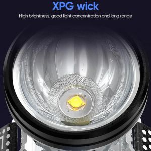 Lampe Frontale Haute Puissance Rechargeable Lumineuse Forte Lampe De Poche Led &Eacute;tanche Avec Interface Usb Pour La Lumi&egrave;re Blanche De Camping - Neuf