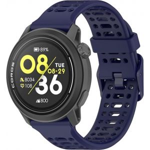 1pcs Sport Silicone Bracelet Pour Coros Pace 3 Pour Hommes Et Femmes - 22mm - Bleu Nuit - Neuf