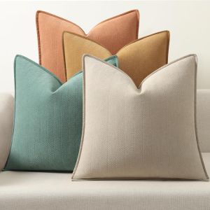 Cauc-Lot De 4 Housses De Coussin 45x45 Cm En Chenille, &Eacute;l&eacute;gantes Et Luxueuses Housse Coussin, Id&eacute;ales Pour D&eacute;corer Votre Canap&eacute;, Votre Lit Ou Votre Maison - Neuf