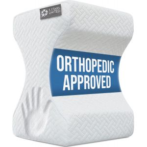 5 Stars United Coussin Genoux Durant La Nuit - Oreiller Pour Les Jambes En Mousse &Agrave; M&eacute;moire De Forme &Agrave; 100%, Oreillers Pour Dormir Sur Le C&ocirc;t&eacute;, Oreiller De Soutien Pour Les Genoux - Neuf